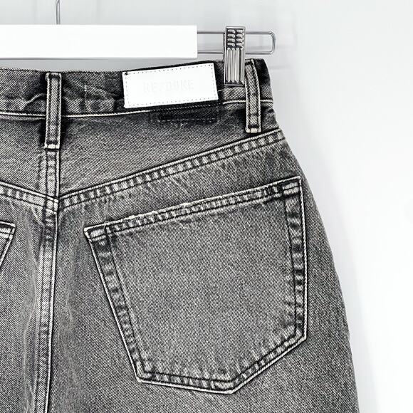 RE/DONE 50s Midnight Ash Denim Cutoff Shorts Women’s Size 28 Casual Retro - Picture 5 of 6